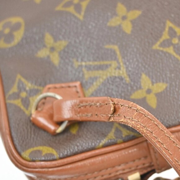 LOUIS VUITTON Logo Pochette Sports Clutch Hand Bag Monogram Leather - Picture 8 of 16